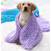 Pet Accessories Chenille Fabric Pet Bathing Towel Pet Towels